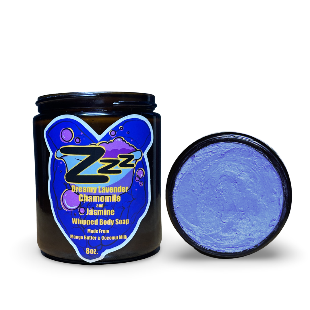 “Zzz” Sleepy Time Whipped Soap- Dreamy Lavender, Chamomile & Jasmine